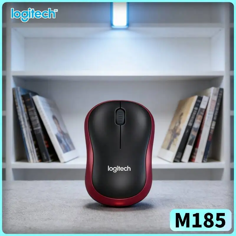 Logitech M185 Mouse-LaptopPC 1000 DPI Precise Control 2.4GHz Nano Receiver 10m Range Auto-Sleep Function Tool