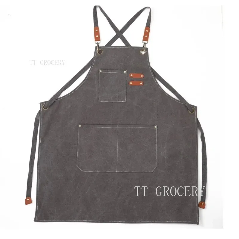 Fashion Thickening Apron Fashion Waterproof Apron For Man/Women Kitchen Apron For Grill Restaurant Work Uniform Gardening