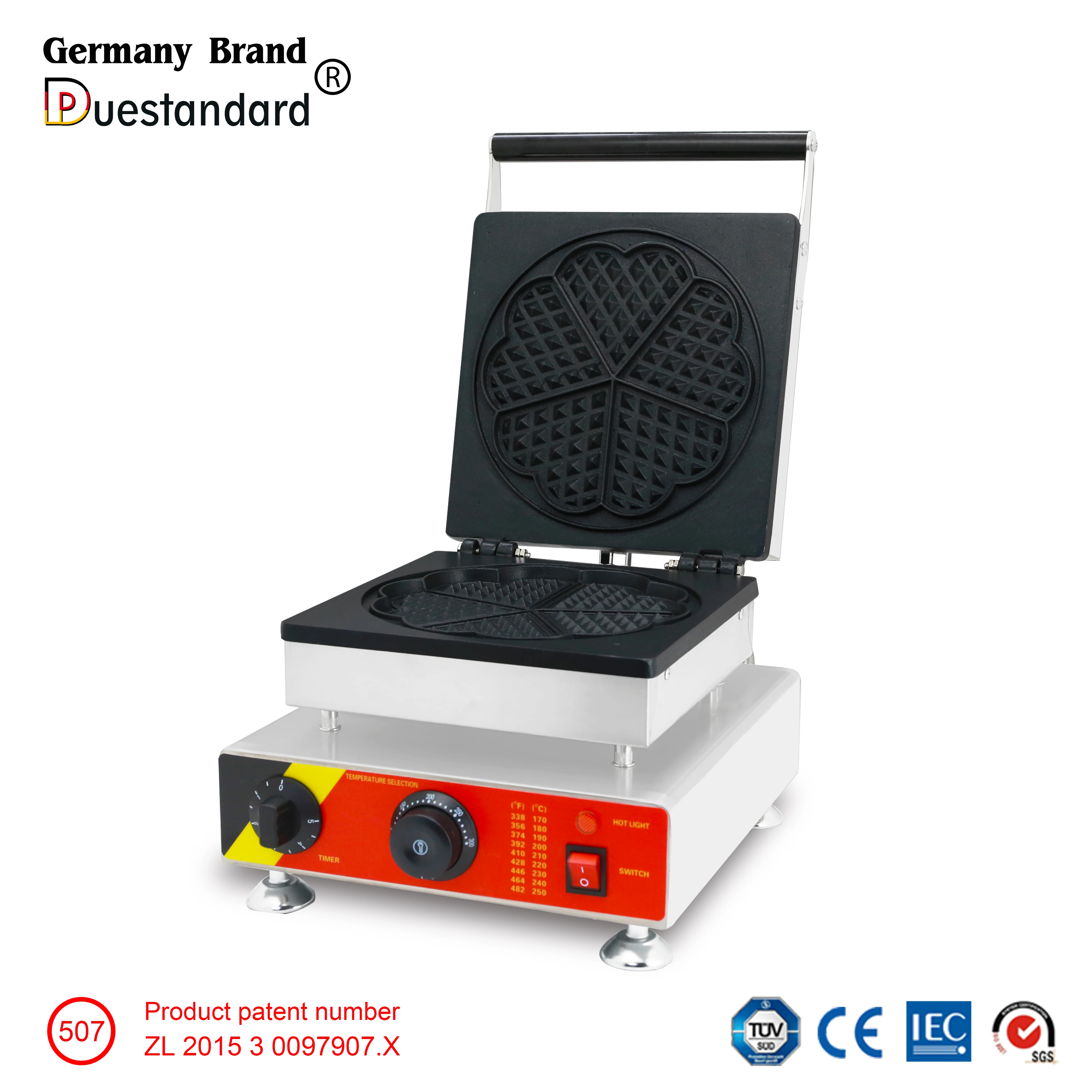 Kitchen Catering Equipment Heart Shape Mini Waffle Making Maker Machine