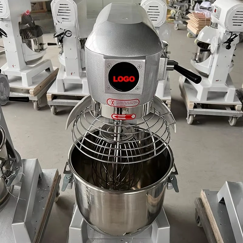 10L/20L/30L/40L/50L/60L Spiral Dough Mixer 100kg Kneading Capacity with Dual Motors Timer Stainless Steel for Bakery Shop OME