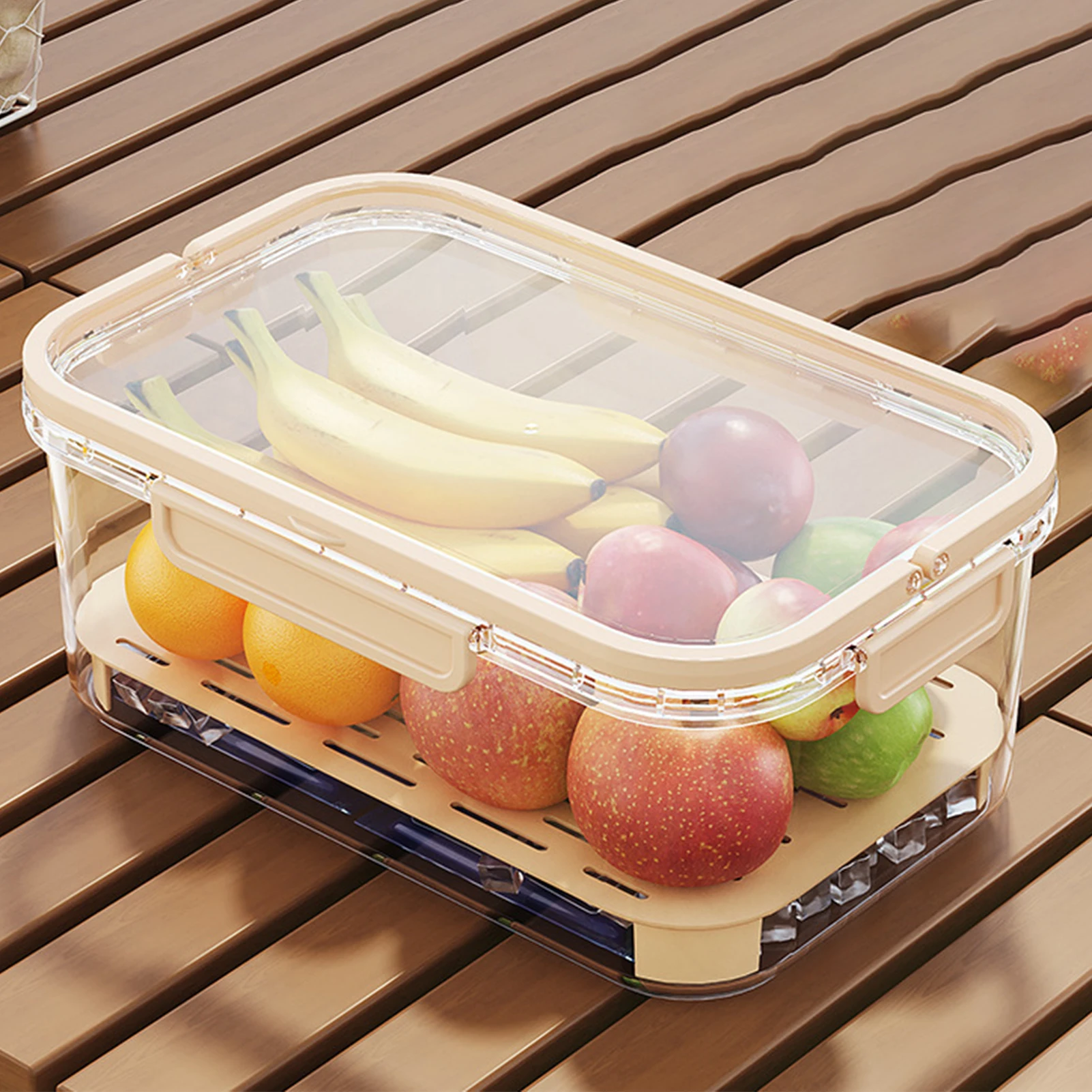 Refrigerator Fresh-Keeping Box Leak Proof BPA-Free Fridge Organizers for Keeping Produce Fresh Longer