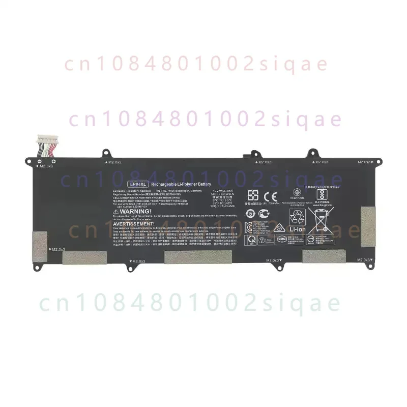 New 7.7V 56.2WH 7000mAh EP04XL Laptop Battery For HP Elite Dragonfly G1 G2 HSN-I32C HSTNN-DB9J HSTNN-IB8Y L52448-1C1