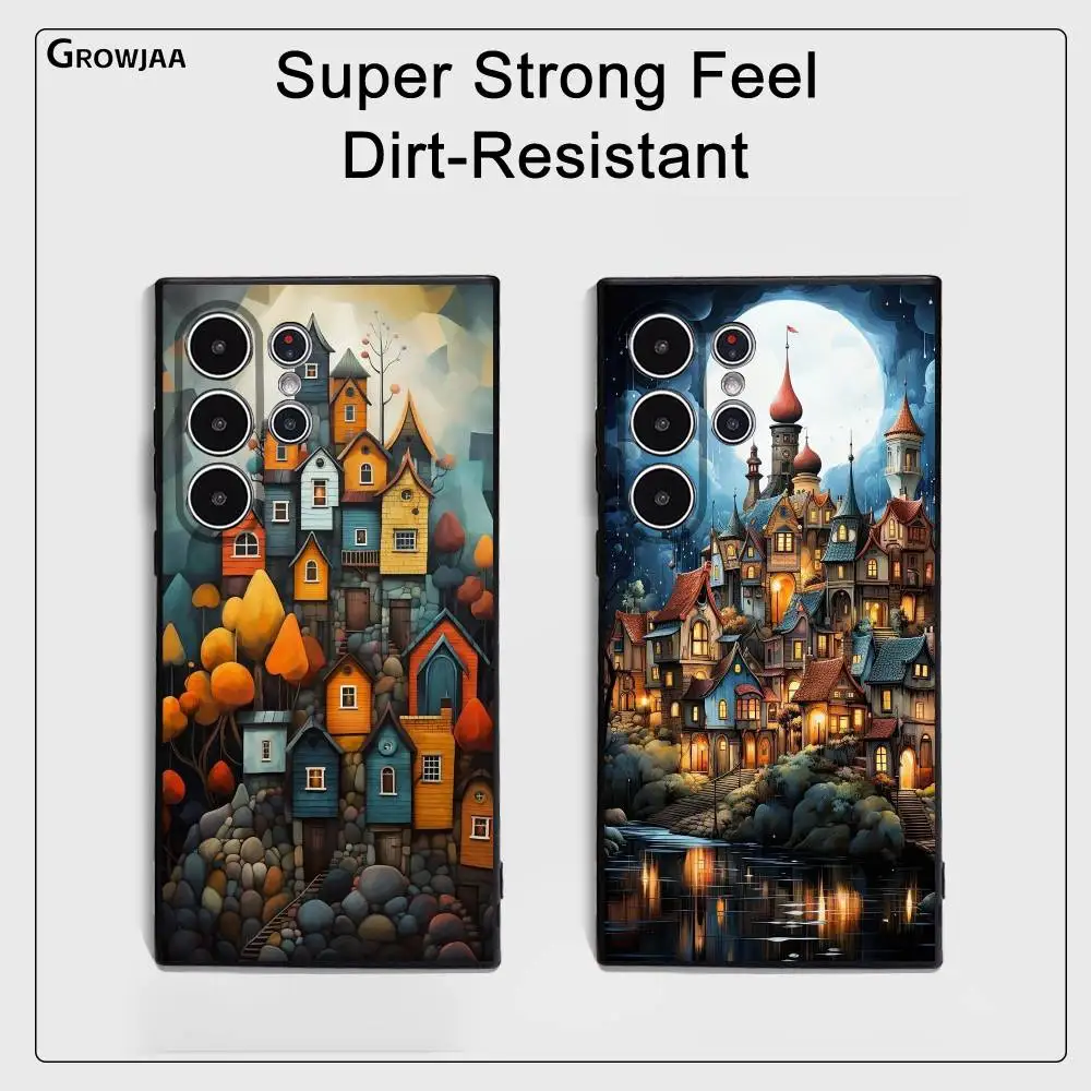 

Hand Painted Forest House phone case for Samsung Galaxy S25 S24 S22 S23 Ultra S21 S20 Plus 5G