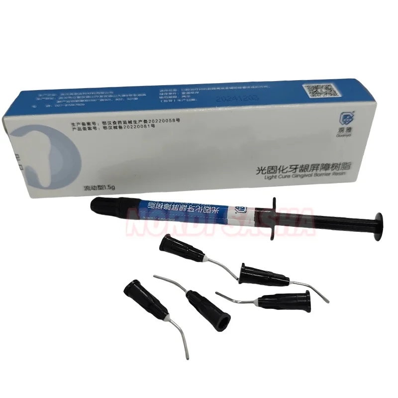 

1.5g/Syringe Dental Light Cure Gingival Barrier Resin Protecting Gums During Oral Treatment