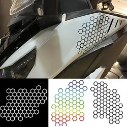 Calcomanía de panal de cuerpo de motocicleta para BMW CFMOTO MV Agusta HYOSUNG Bajaj JIEDI JIALING Gilera SYM, calcomanía Universal para rascar el casco