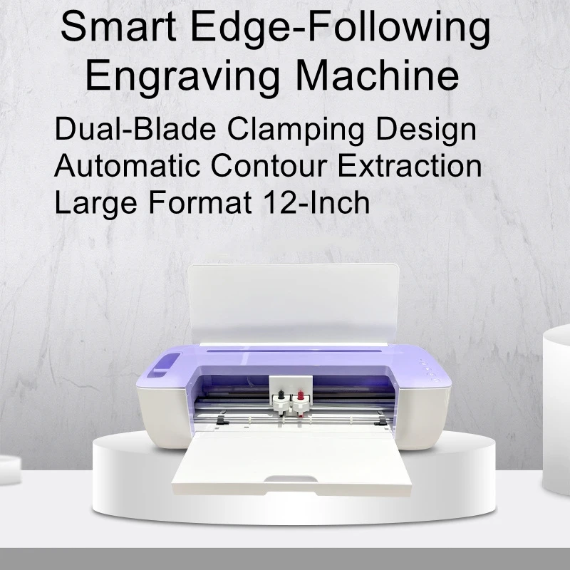 

Гравировальный станок Нетканый клейкий картон Термоусадочная пленка A3 Машина для резки наклеек для карт Gou