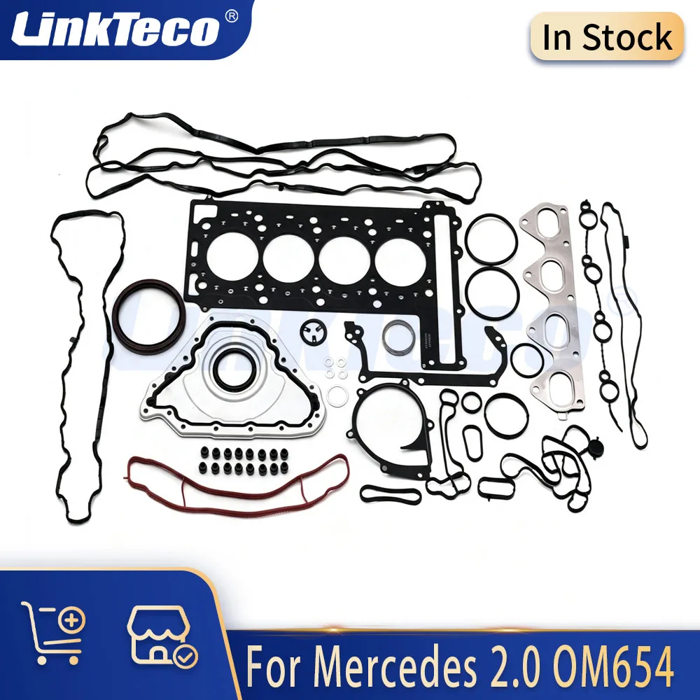 Engine Parts Full Head Gasket Set Fit 2.0 L OM654 For Mercedes-Benz W205 S205 C220d C300d CLS220d S213 A238 C238 2.0L Diesel