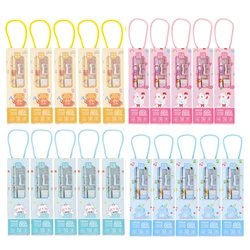 20Sets Leuke Potlood Liniaal Puntenslijper Set Draagbare Briefpapier Set Dier Cartoon Kinderen Student Schoolbenodigdheden Briefpapier Geschenken