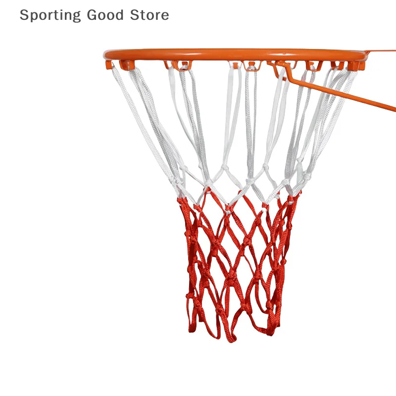 Баскетбольная сетка 3,5 мм, всепогодная баскетбольная сетка, двухцветная/трехцветная сетка для баскетбольного кольца, баскетбольное кольцо с электроприводом, сетка с ободом корзины