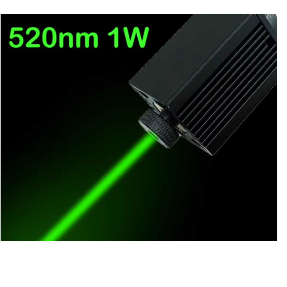 520 نانومتر 1 واط نقطة خضراء سمك قابل للتعديل