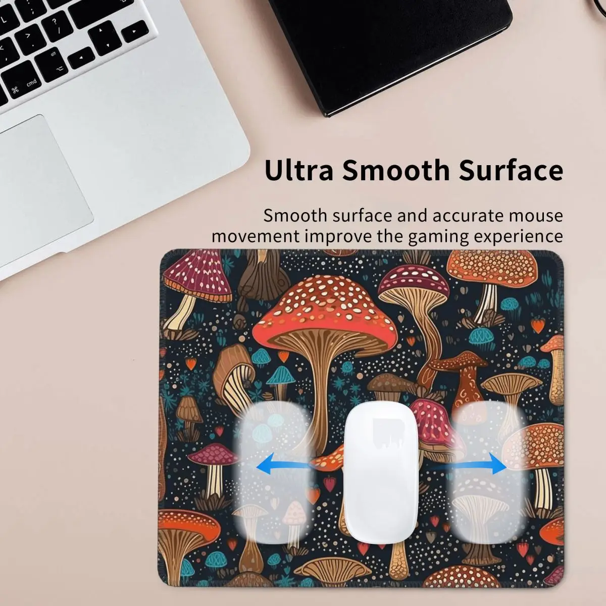 Psychedelic Magic Mushrooms Print Lava  Mouse Pad Computer Keyboard Mouse Mat Gaming PC Desk Mat Office Table Mats