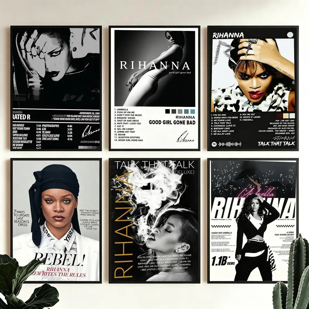 music Rihanna Poster Poster HD Printing Modern Minimalist Style for Home Decor for Bedrooms Home home office Gift