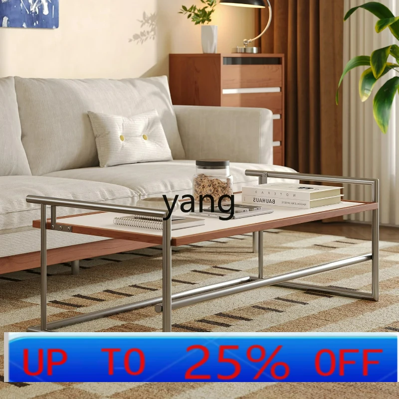 

LTT средневековый журнальный столик из цельного дерева из нержавеющей стали, креативная маленькая квартира, гостиная, можно превратить на низком столике, чайный столик