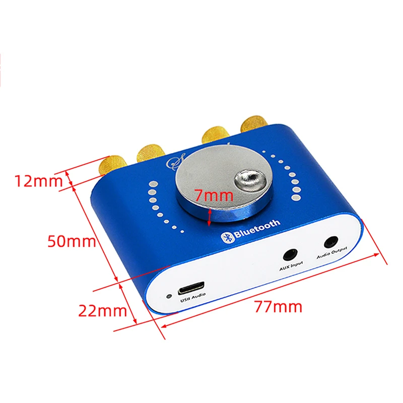 Nobsound Mini Bluetooth 5.0 HiFi TPA3116 Digital Amplifier Stereo Audio 2.0 Channel Sound Amplifiers 40W Power Amp