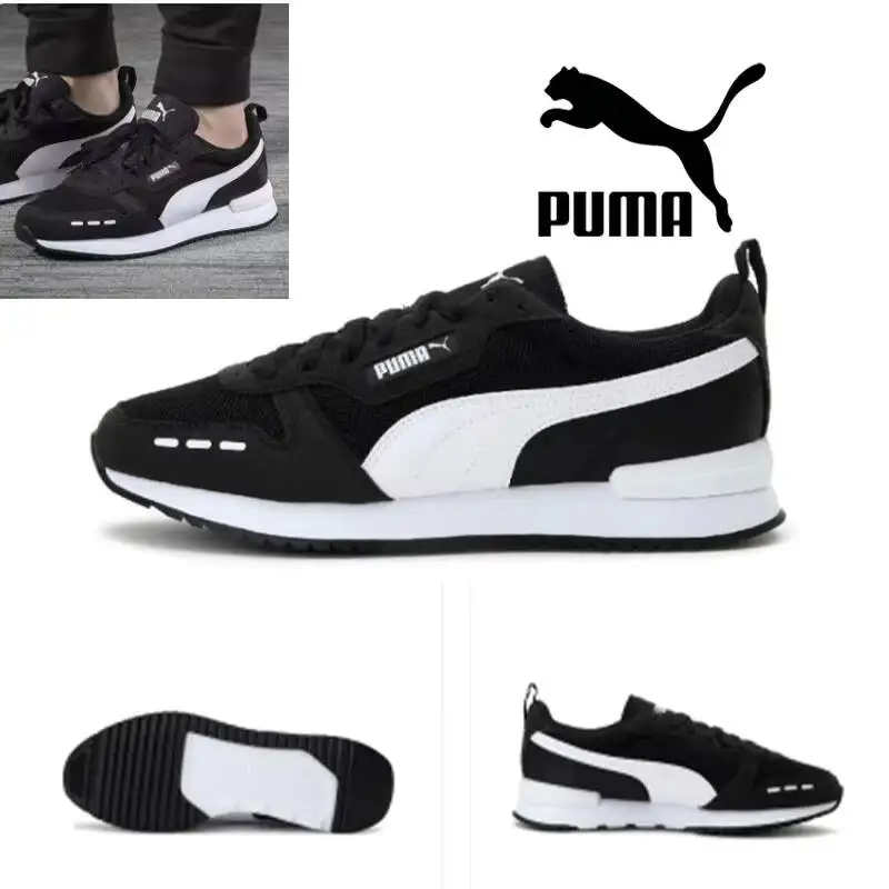 2026 new Puma Mid Top Casual Shoes Breathable Lightweight Anti Slip Comfort Walking Sneakers 373117-01