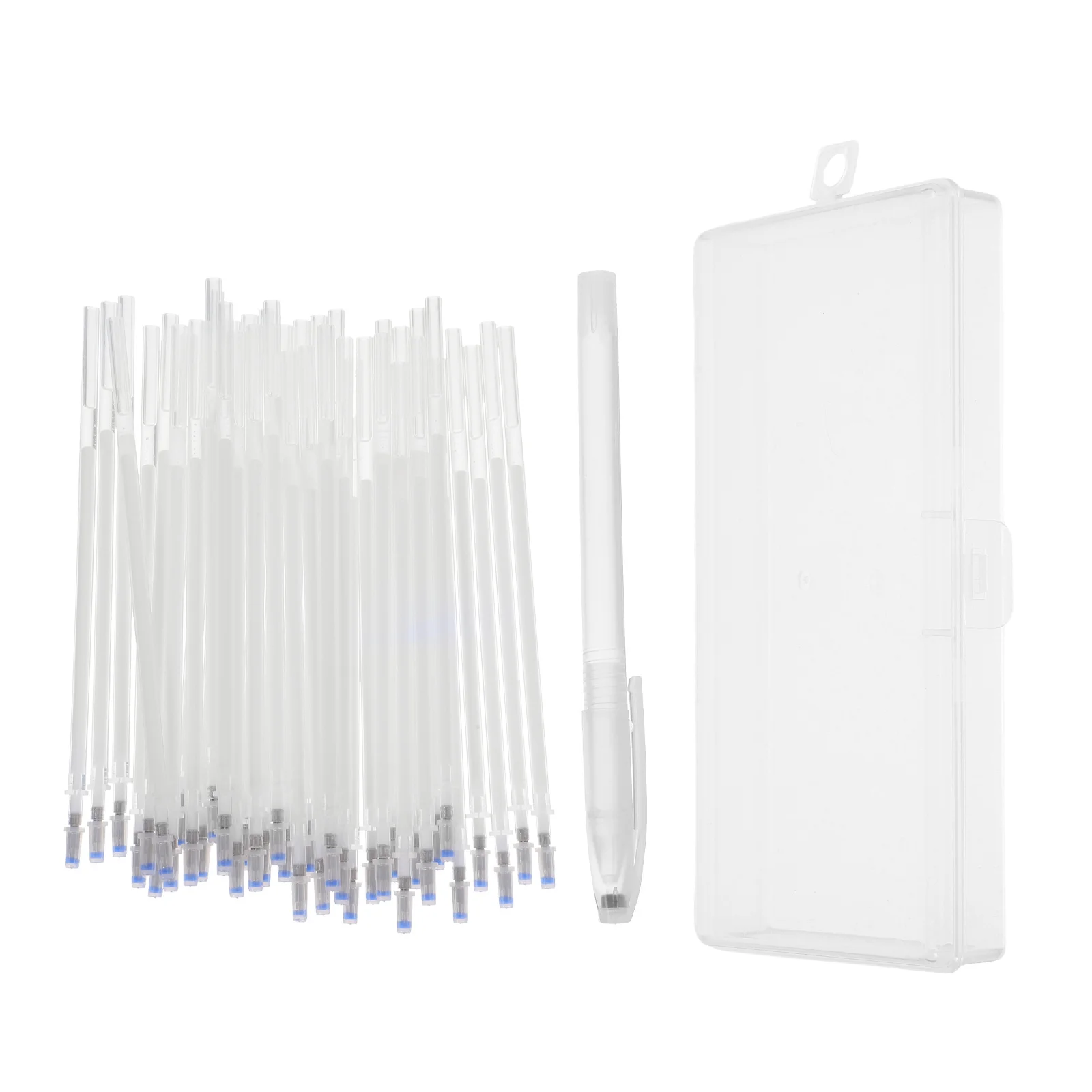

1Set Disappearing Fabric Marker Pen 1Mm Tip White Refill for Sewing Quilting Embroidery Tailoring Heat Erasable Fabric Marking