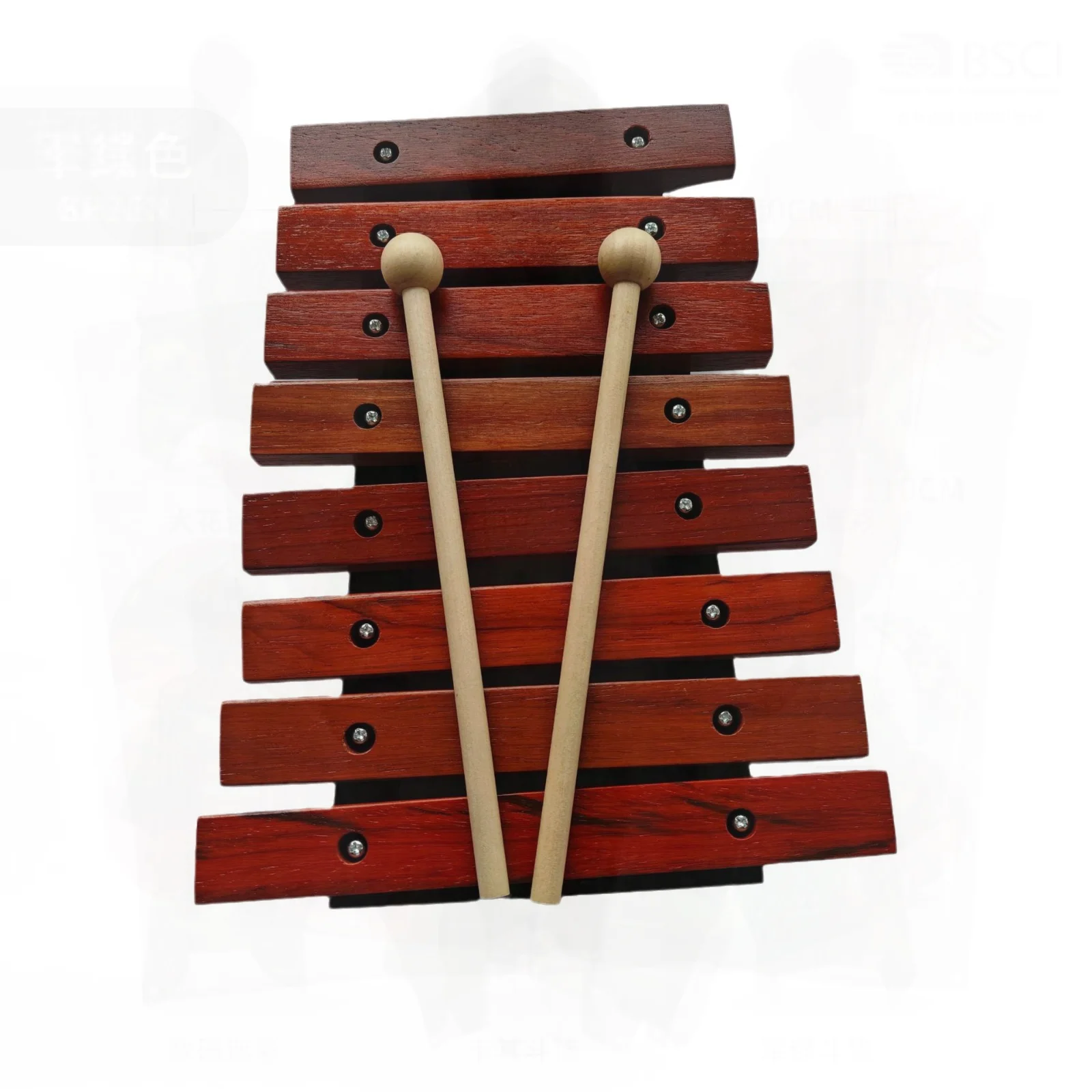 Xilófono pequeño de 8 tonos, instrumento de percusión de madera, imitación de caoba, iluminación de educación temprana para jardín de infantes Orff