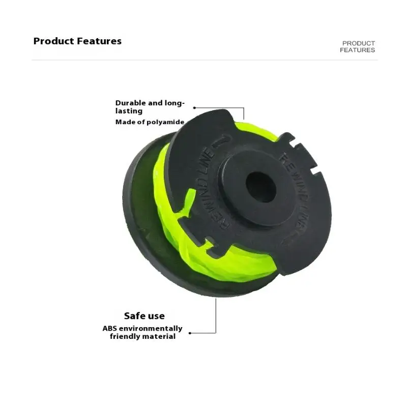 1Pc Pengganti Spool Pemotong Rumput Plastik Untuk Ryobi RAC143 36V 20FT Auto Feed Cordless Weed Eater Spool Line Alat Kebun