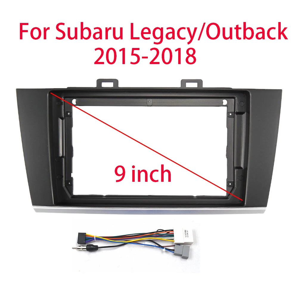 For 2015-2018 SUBARU LEGACY/ OUTBACK (9INCH) Car Radio Fascias Android GPS MP5 Stereo Player 2 Din Head Unit Panel Dash Frame