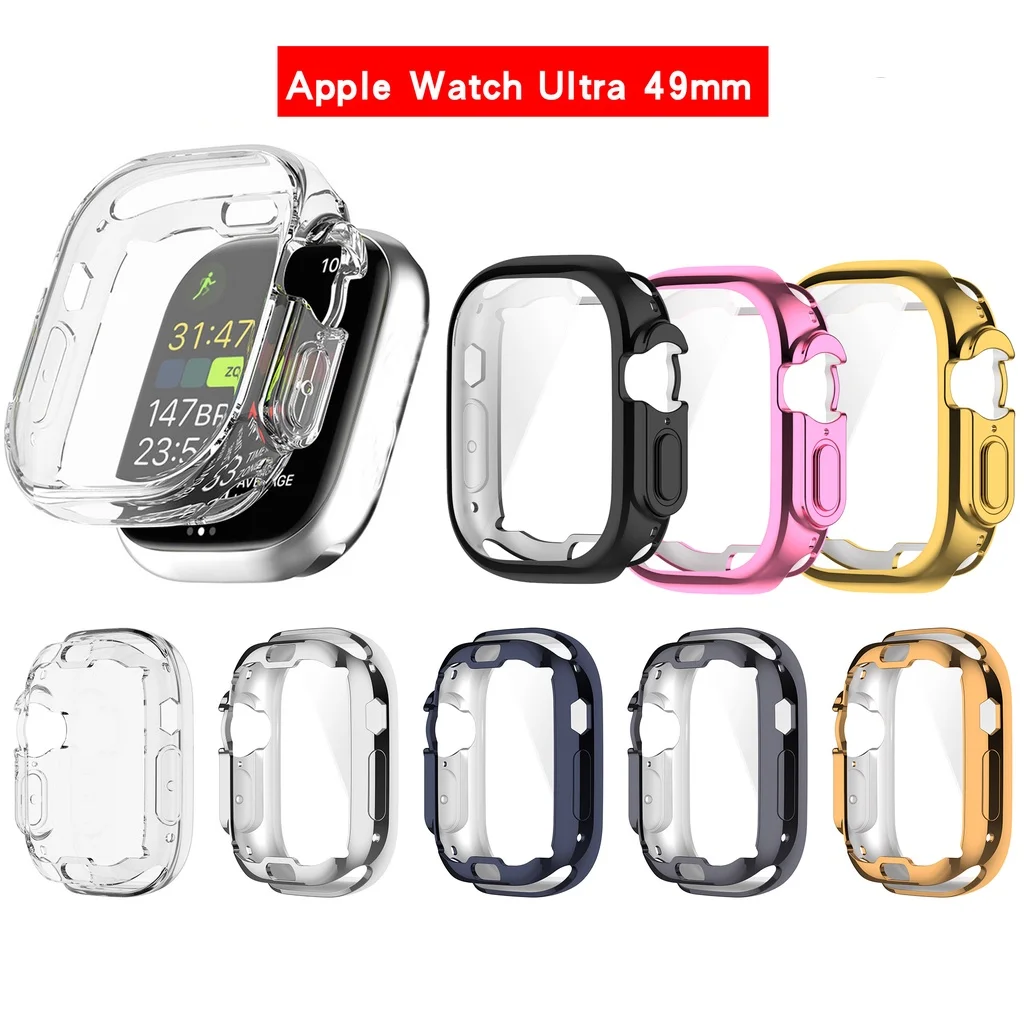 

Touch Screen Electroplate Plated Case For Apple Watch Ultra 49mm Ultra2 Iwatch series