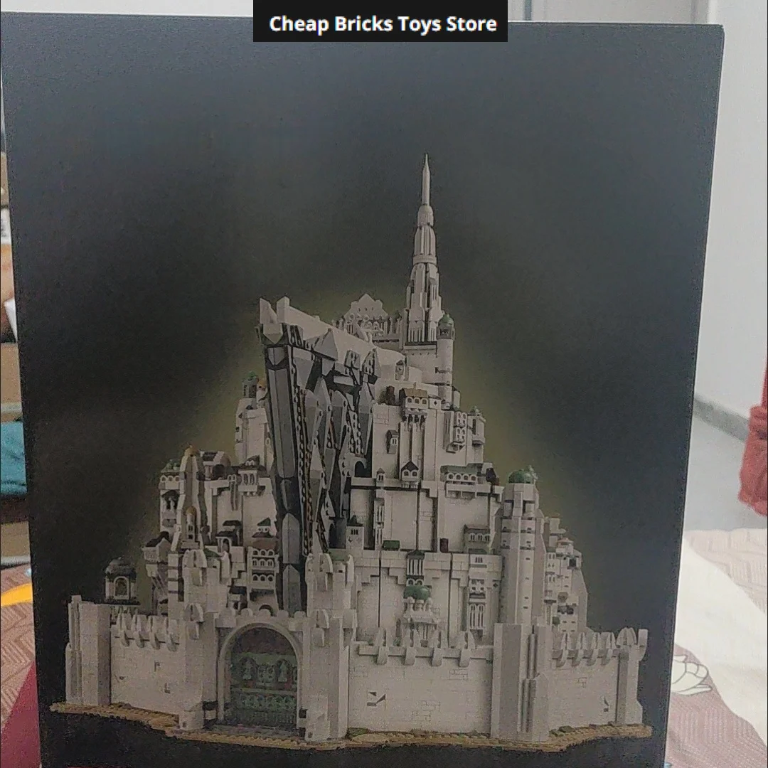 Ensemble de blocs de construction européens Minas Tirith, 8278 pièces, le moins cher, modèle d'architecture modulaire, briques d'assemblage, cadeaux pour adultes, jouets créatifs