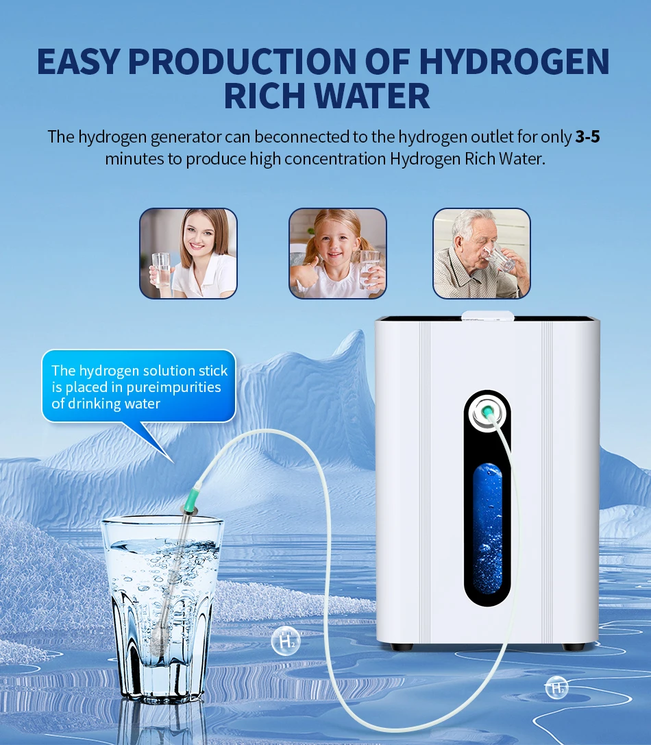 150ml/min Reiner Wasserstoffgenerator SPE PEM Wasserstoff-Inhalationsgerät für Zuhause Wellness H2-Generator 99,98% Hochreinheit – Detail 8