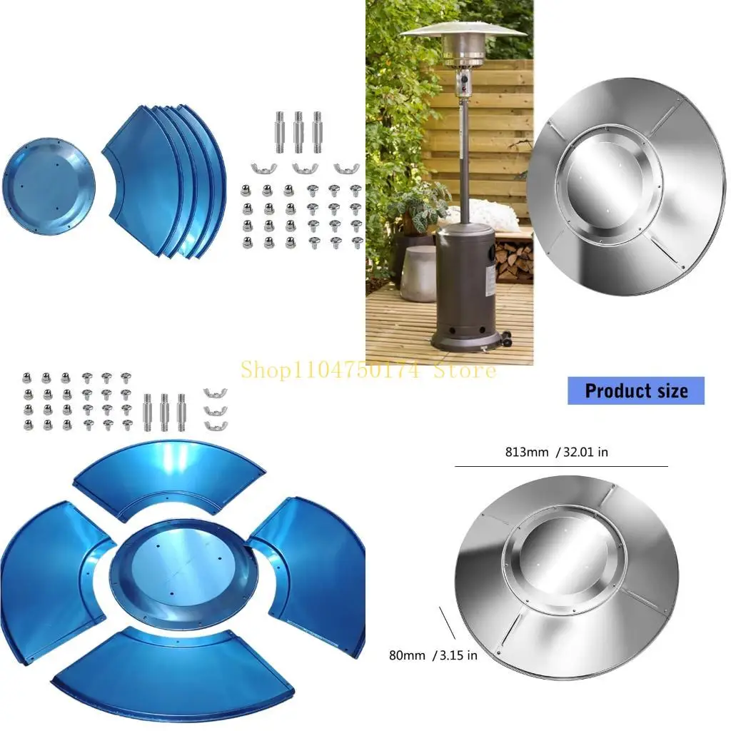 

Защитный щиток отражателя обогревателя для патио, верхний алюминиевый теплоотражающий щиток для пропана, лучшая распродажа