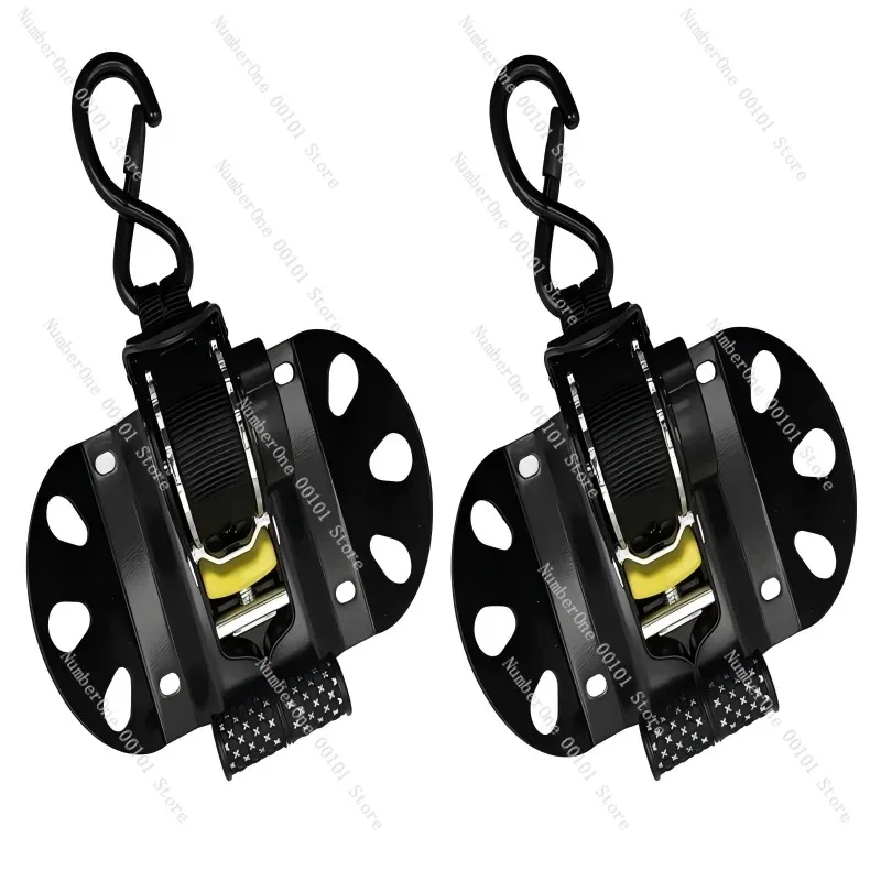 Bolt-on Retractable Ratchet Straps, 500lbs Pickup Truck Bed Cargo Tie Down Hardware