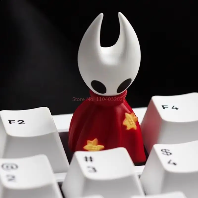 جديد جوفاء فارس Kawaii الدبور الشفاف الراتنج Keycap واحدة الإبداعية لوحة المفاتيح الميكانيكية تخصيص Esc لعبة الطرفية #5