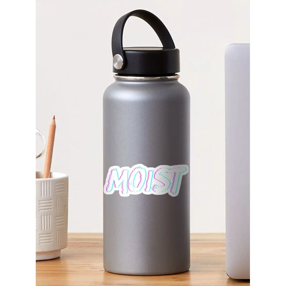 Moist Vaporwave Funny Meme Sarcastic Humor Offensive Moist Gear Sticker for Laptop Decor Bedroom Car Cute Cartoon Art Fashionabl
