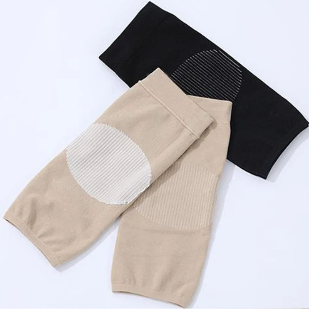 1Pair Elastic Warm Knee Pads Summer Breathable Joints Leg Warmers Sports Windproof Knee Covers Long Non-slip Protective Sleeves