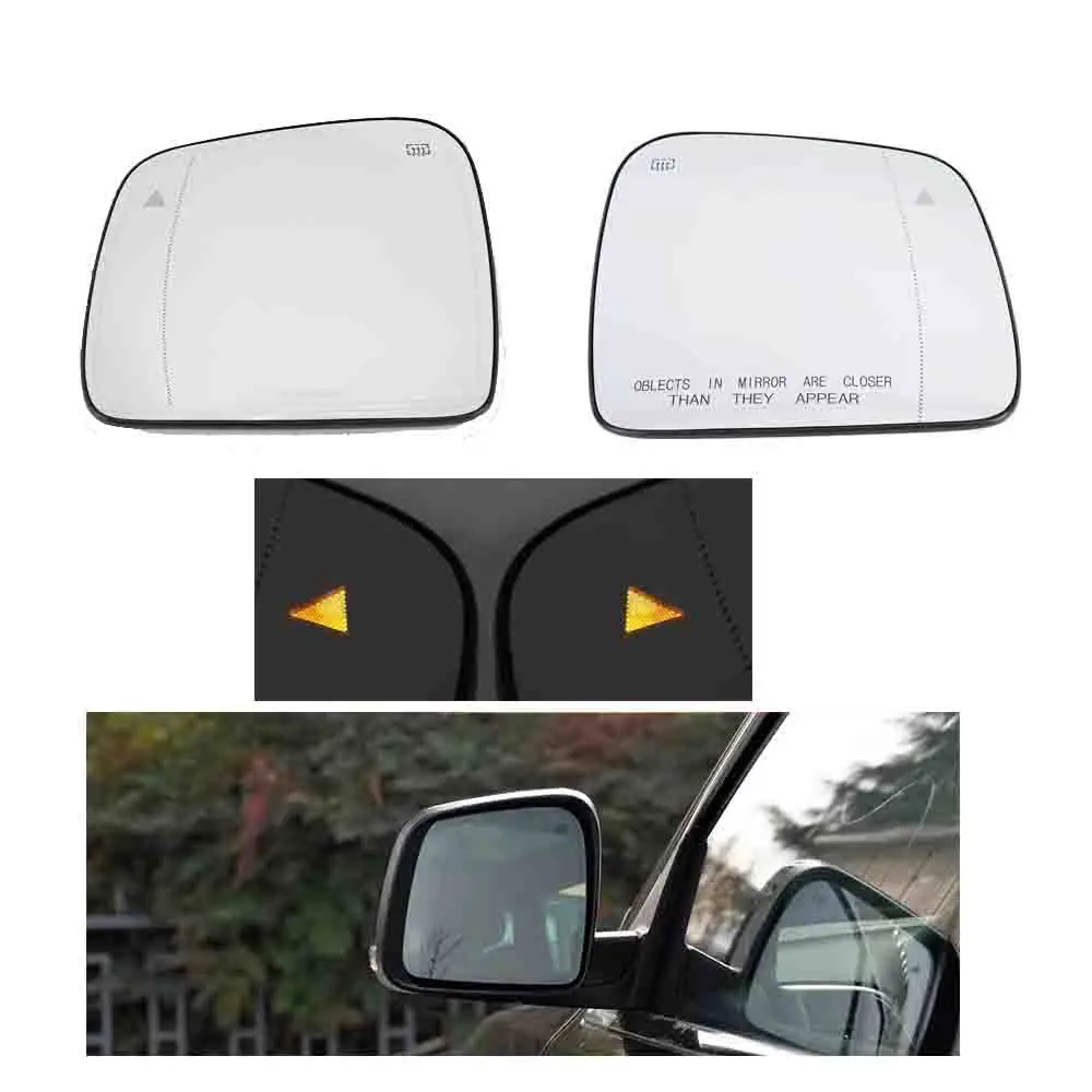 

Side Mirror For Jeep Grand Cherokee 2011-2021 Car Rearview Door Lens Glass With Blind Spots Heated mirrors cover cap accessories