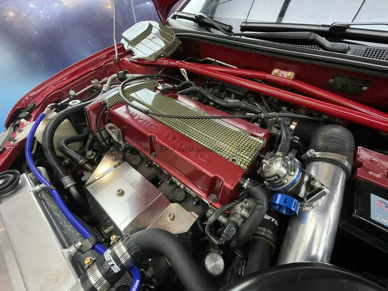 

Подходит для Mitsubishi Evolution 9, крышка разъема Mivec 4G63T, крышка двигателя, желтый карбон