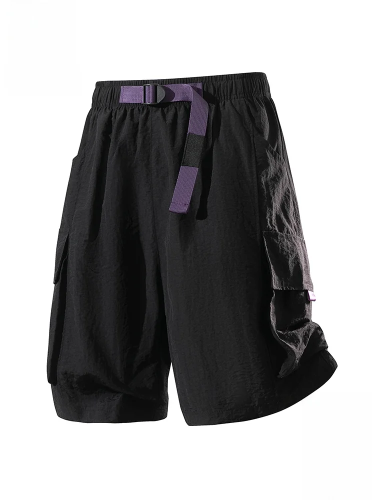 

PaulFrank American Outdoor Workwear orts Men Summer Ice Silk Cool Feeling Breathable Casual Five-Quarter Length Pants