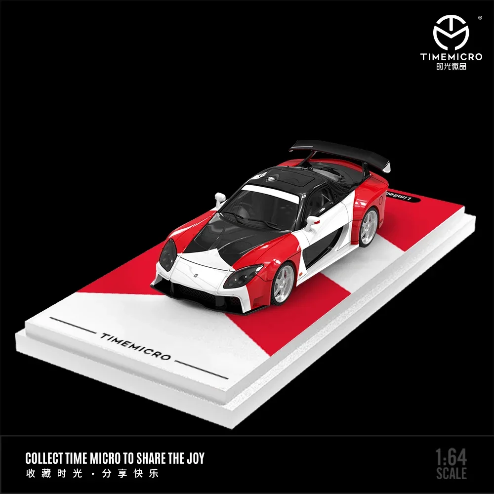 TIME MICRO 1:64 Car  RX-7 Veilside Simulation Alloy Car Model for Limited Edition Collection Gifts