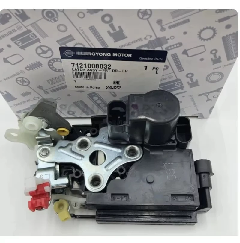 Original Front Left Door Latch Assy Lh For Rexton1 Rexton2 Rexton W 2001-2019 Lock Block Actuator 7121008032 High Quality Parts