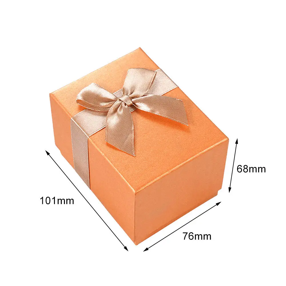 Rectangular Ribbon Bowtie Watch Box Jewellry Accessories Thickened Paper Storage Box Lipsticks Gift Packaging Boxes Wholesale