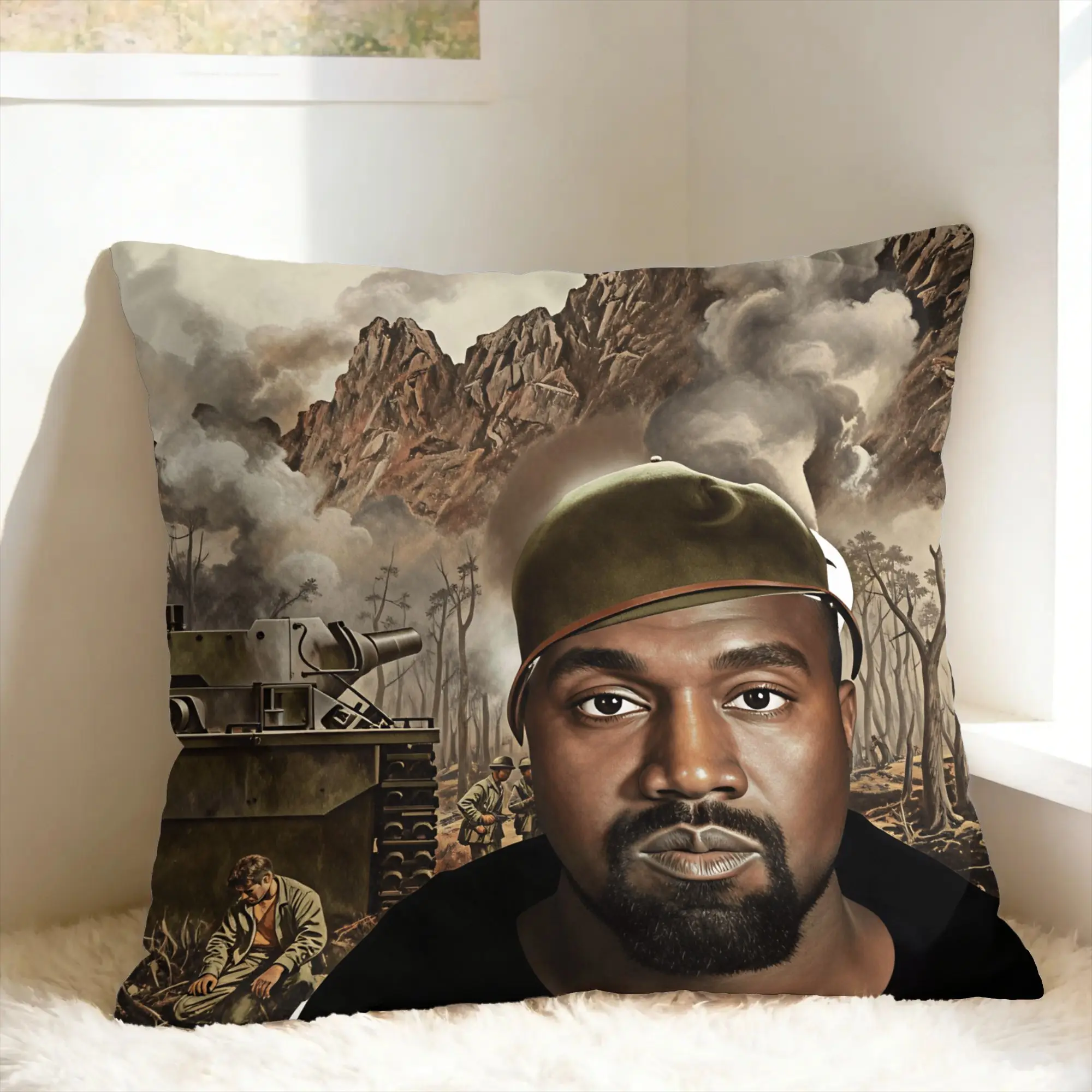 Kanye West Meme Pillow Case  Comfy Pillow Cover For Living Room Sofa Cute Funny Pillowcases