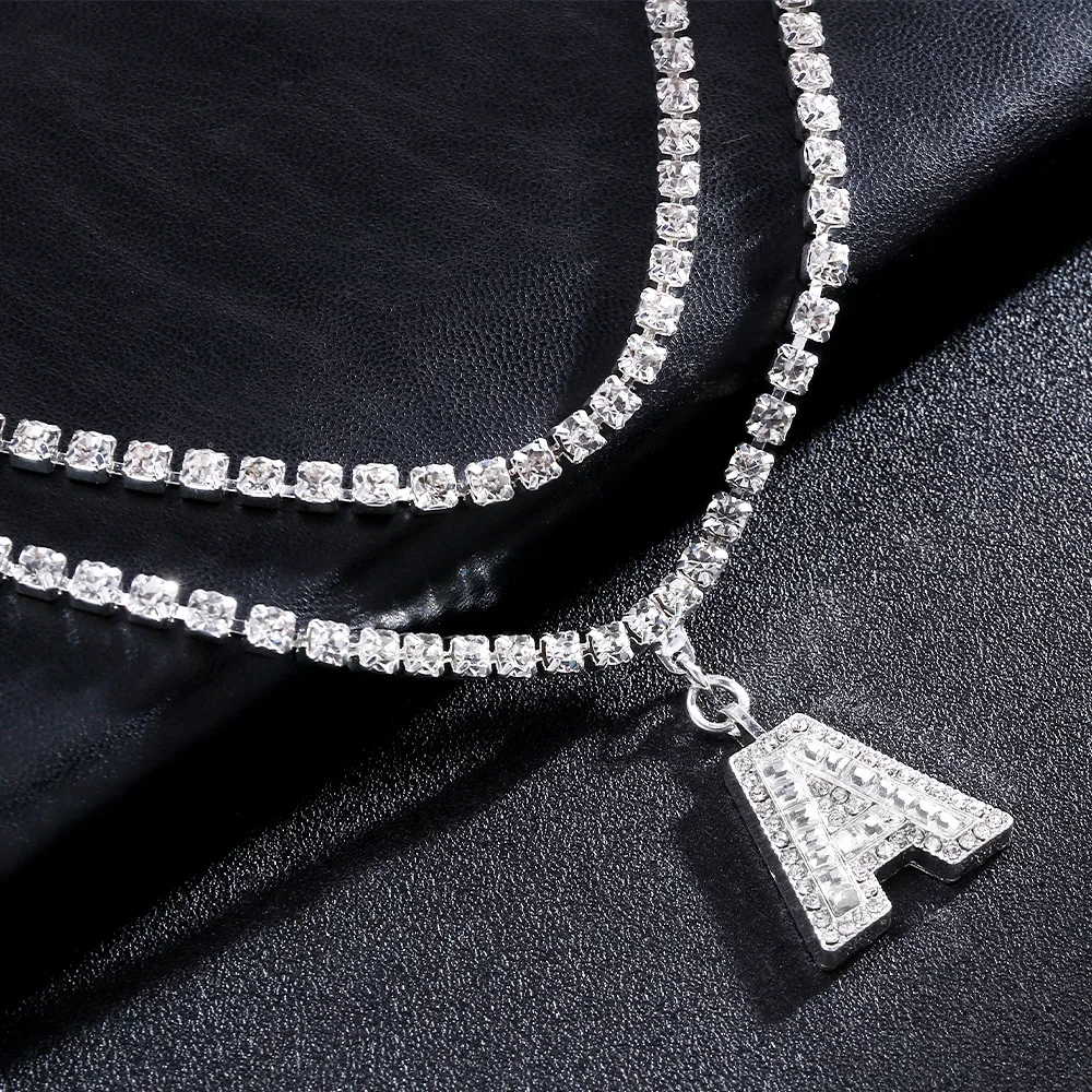 Stonefans DIY Letter Waist Chain Y2k Belt Luxury Designer Summer Beach Rhinestone Shiny Fashion Initial A-Z Jewelry Charms Gifts