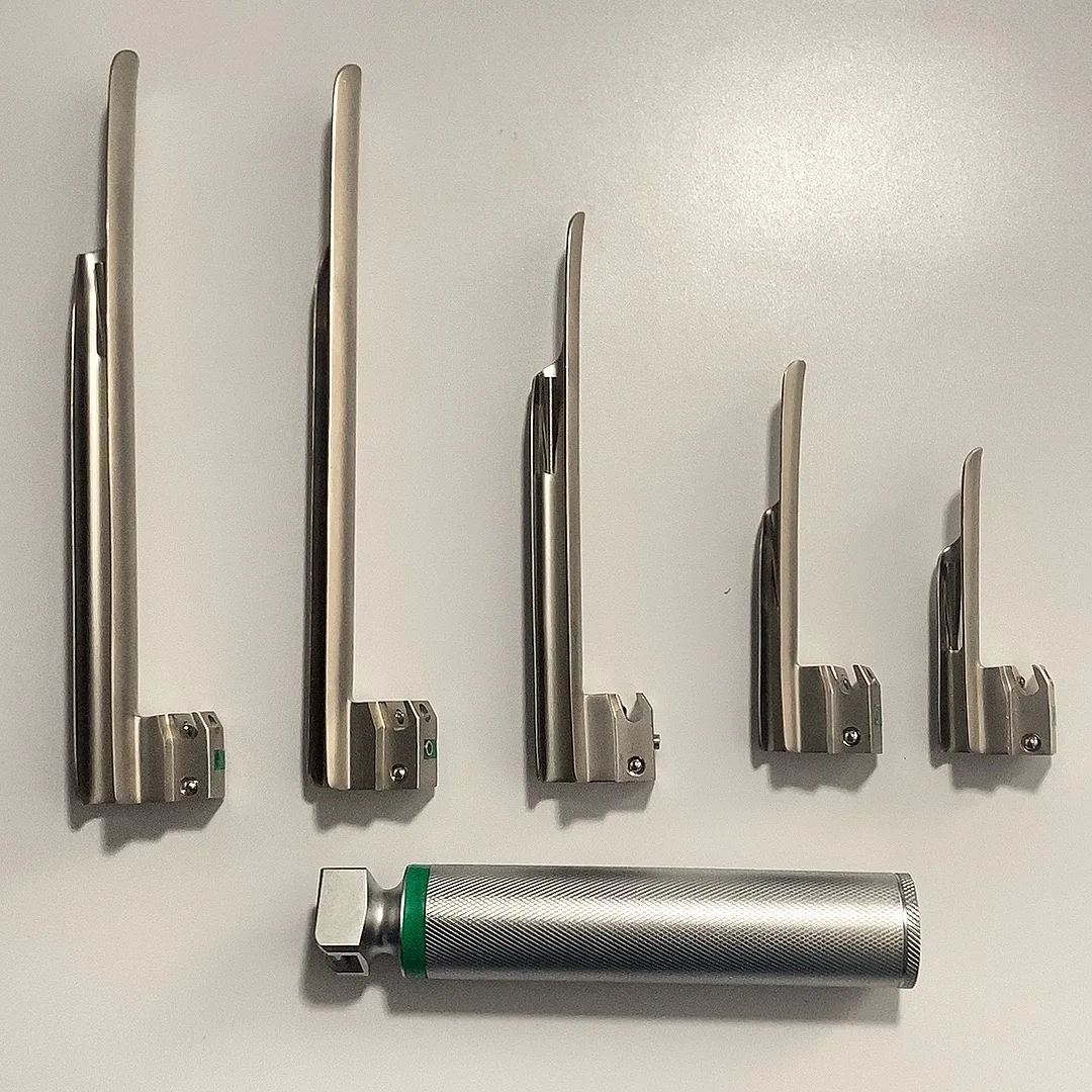 Veterinary Anesthesia Laryngoscope 5 Blades For Animals Dog Cat Vet Clinic Hospital  fast shipping