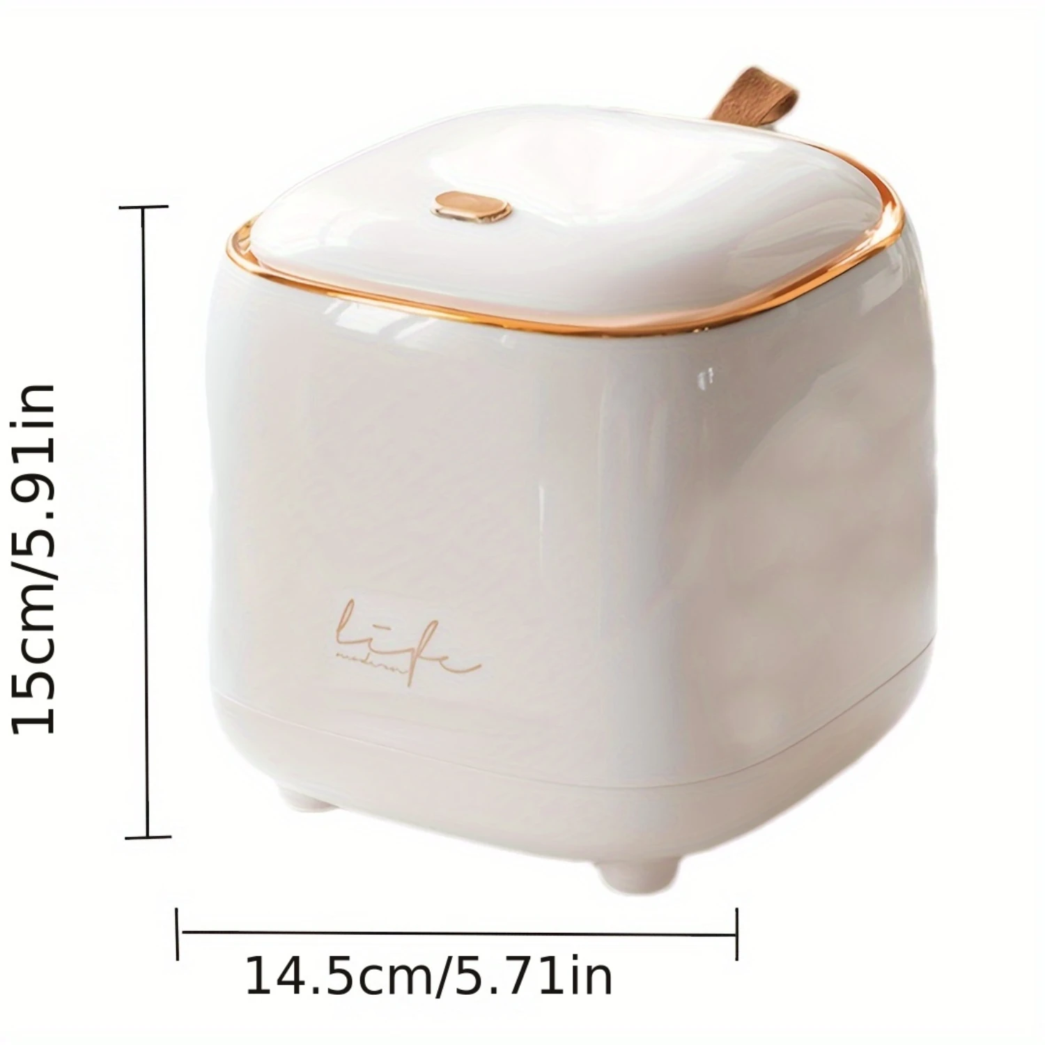 Mini Desktop Trash Can with,Small Garbage Can for Countertop,Dressing Table