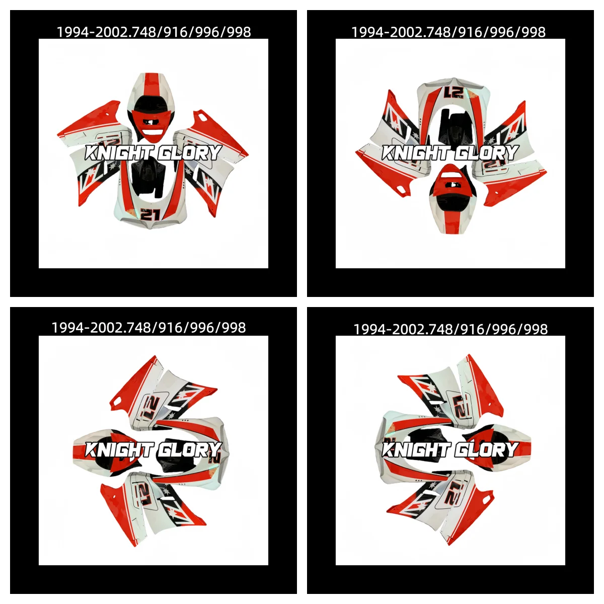 

Suitable For 748 / 916 / 996 / 998 1994-2002 Motorcycle Shell Fairings Kits Spoiler Injection Molding Bodywork Set