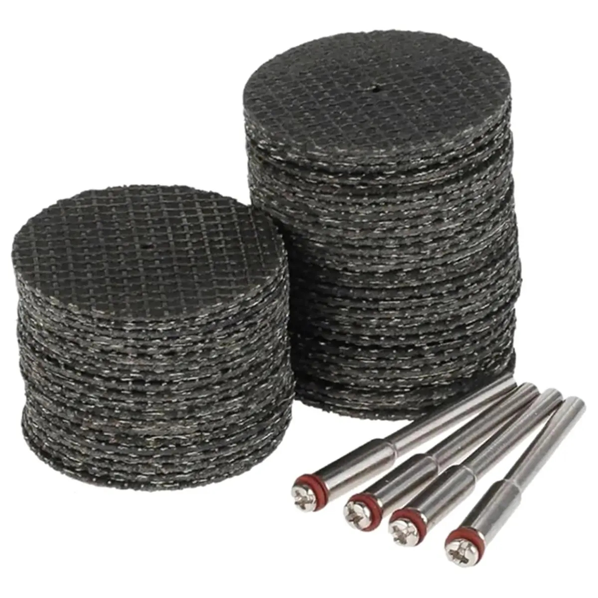 update. 104pcs 32mm Abrasive Cutting Discs with Mandrel Grinding Wheel for Dremel Accesories Metal Cutting Rotary Tool Saw Blade
