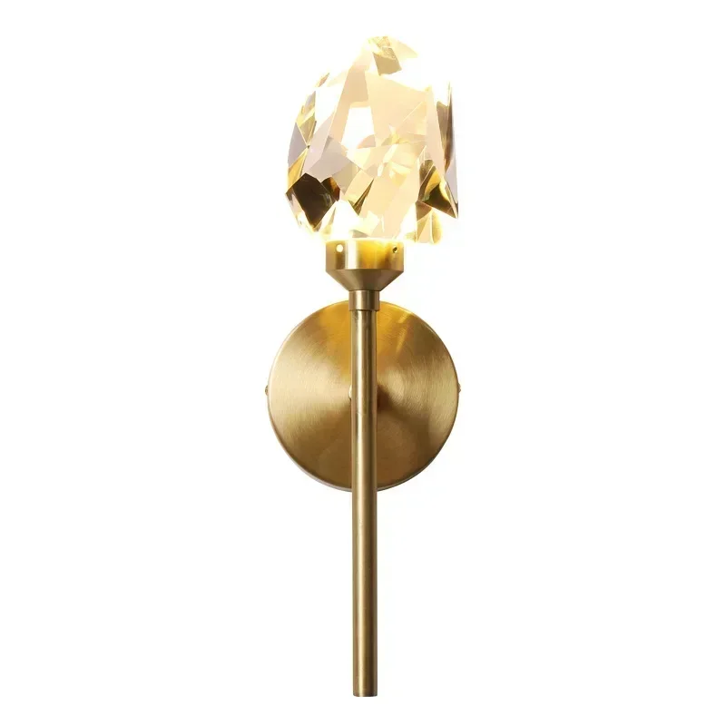 Modern Led Wall Lighting for Bedroom Living Room Hotel Sconce Lights Decoration Background Lamp Crystal Luxury Gold Hallway