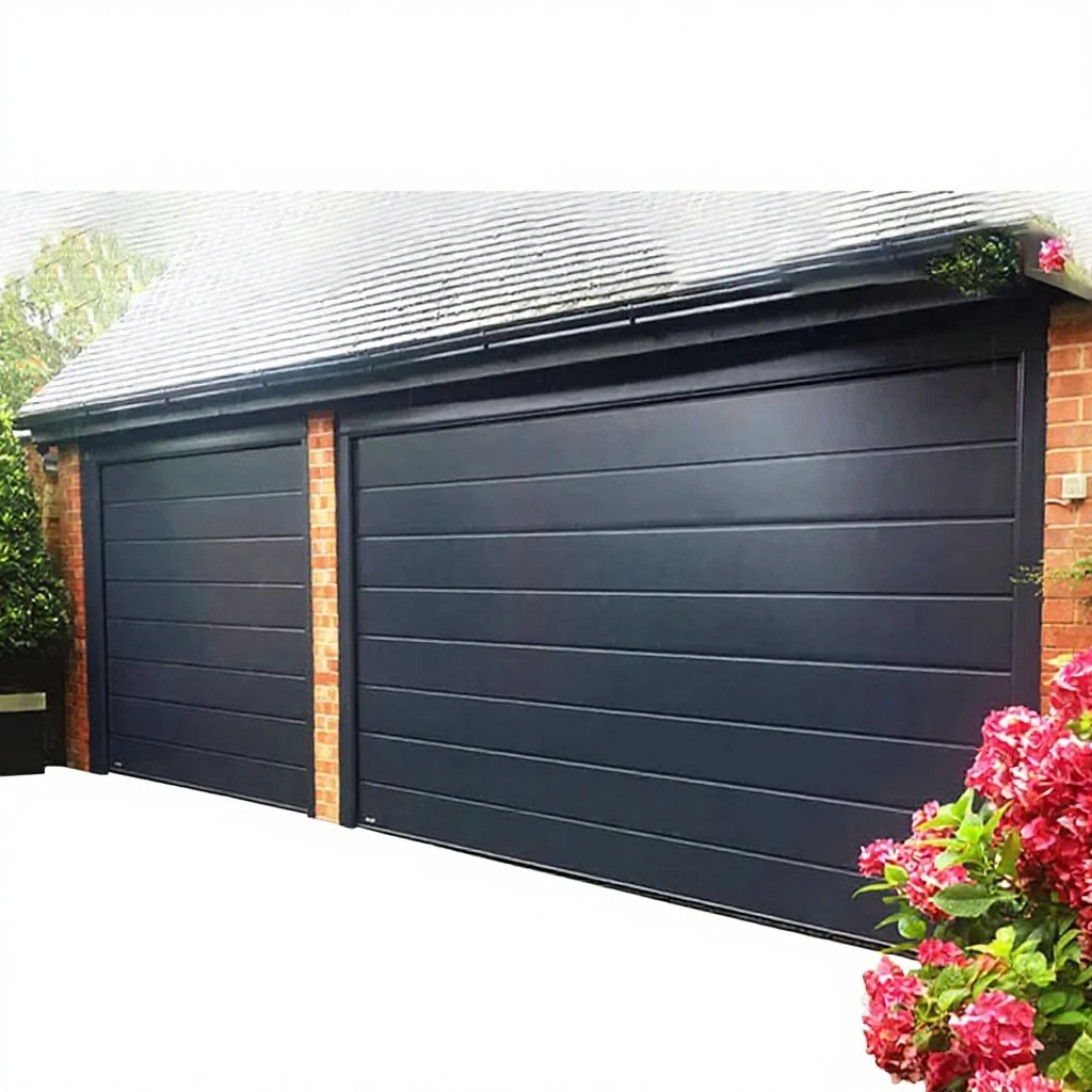 Quick-Install Modern Steel Sectional Garage Door With Thermal Insulation And Finished Surface For Newly-Built Homes