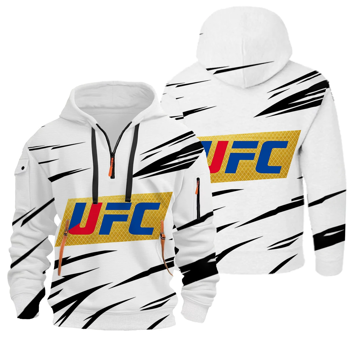 

UFC Осенняя новая бархатная толстовка с капюшоном, мягкая и приятная для кожи внутренняя многоцветная дополнительная повседневная спортивная мужская толстовка с капюшоном UFC