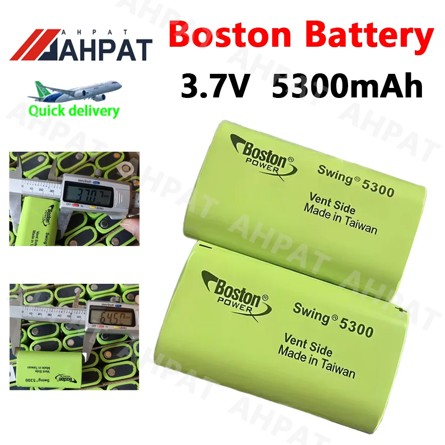 

Новый оригинальный аккумулятор 2025 года для BOSTON POWER SWING 5300, 5300 мАч, 3,7 В, низкотемпературные топливные литиевые аккумуляторы, разряд 13 А