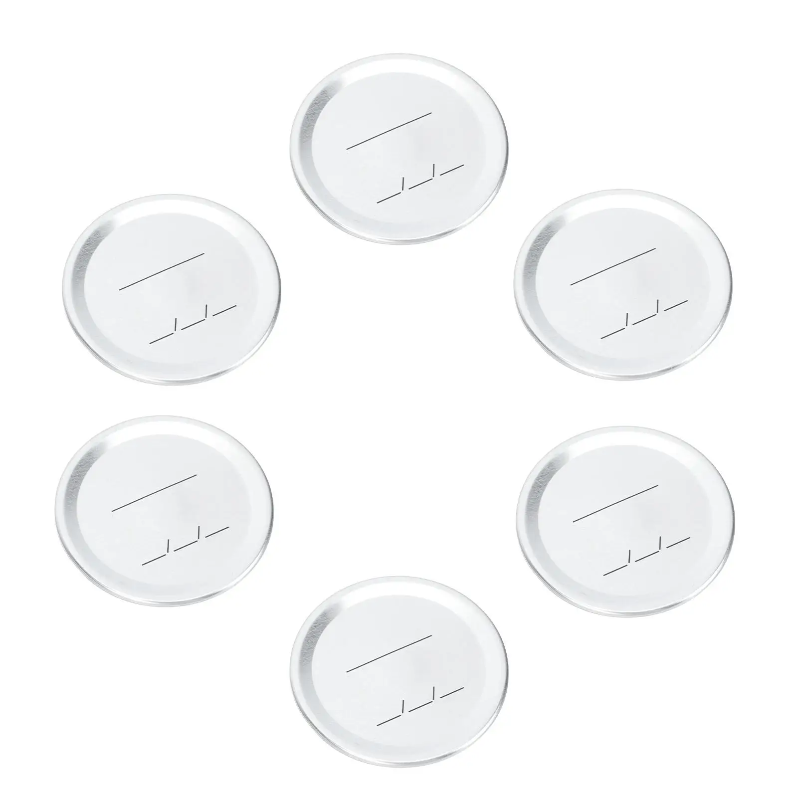 

20pcs Tinplate Jar Covers Canning Lids Split Silver Fruit Preservation Sealing Kitchen Bar Accessories