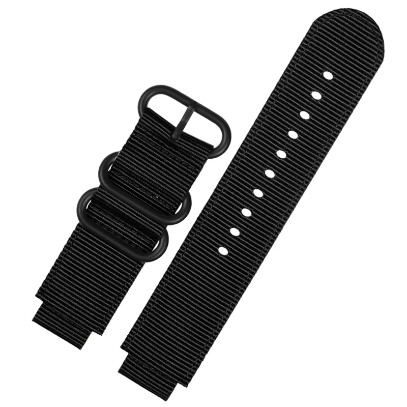 Canvas Horlogebandje 18Mm Voor Casio PRG-260/550prw-3500/2500/5100 Box Ae1200/1300 W-219 Gemodificeerde Nylon Horlogeband Heren Armband