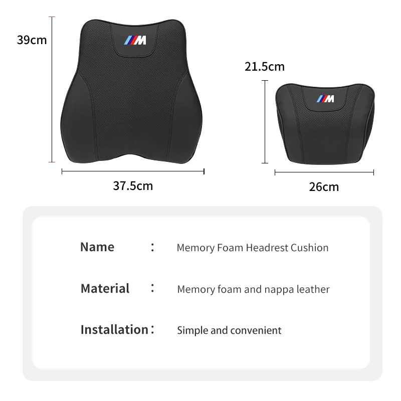 Car Headrest Neck Support Waist Lumbar Cushion Car Seat Neck Protector Pillow For BMW X3 G01 X5 G05 F10 F30 6GT G32 G20 G30 G60